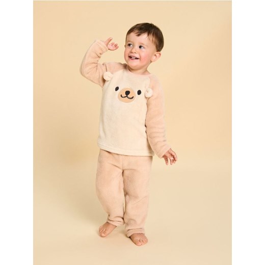 Sinsay - Piżama dwuczęściowa - beżowy ze sklepu Sinsay w kategorii Piżamy dziecięce - zdjęcie 187364626