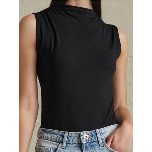 Sinsay - Body bez rękawów - czarny ze sklepu Sinsay w kategorii Bluzki damskie - zdjęcie 187364649