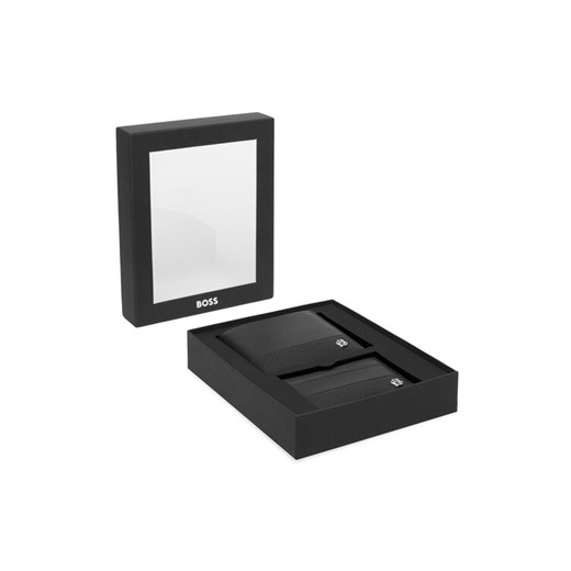 Zestaw upominkowy BOSS 50558597 Czarny ze sklepu eobuwie.pl w kategorii Portfele męskie - zdjęcie 187364708