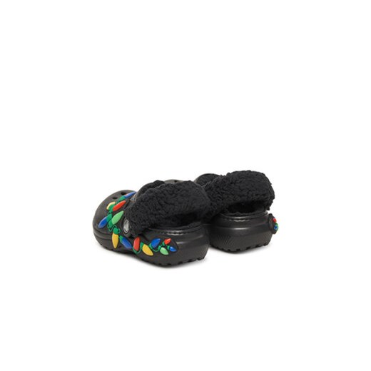 Klapki Crocs Classic Lined Holiday Lights Cgt 212027 Czarny Crocs 23_24 eobuwie.pl