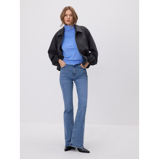 Reserved - Sweter z golfem - jasnoniebieski ze sklepu Reserved w kategorii Swetry damskie - zdjęcie 187366198