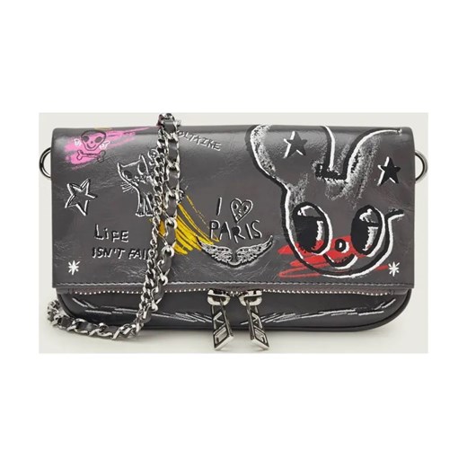 Zadig&Voltaire Skórzana torebka na ramię ROCK NANO HUMBERTO ze sklepu Gomez Fashion Store w kategorii Kopertówki - zdjęcie 187366515