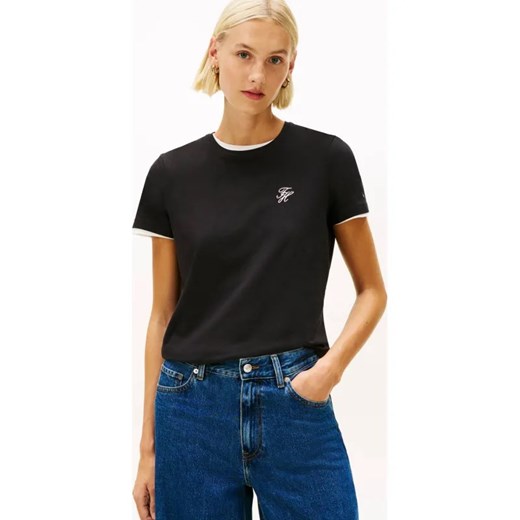 Tommy Hilfiger T-shirt | Regular Fit ze sklepu Gomez Fashion Store w kategorii Bluzki damskie - zdjęcie 187366607