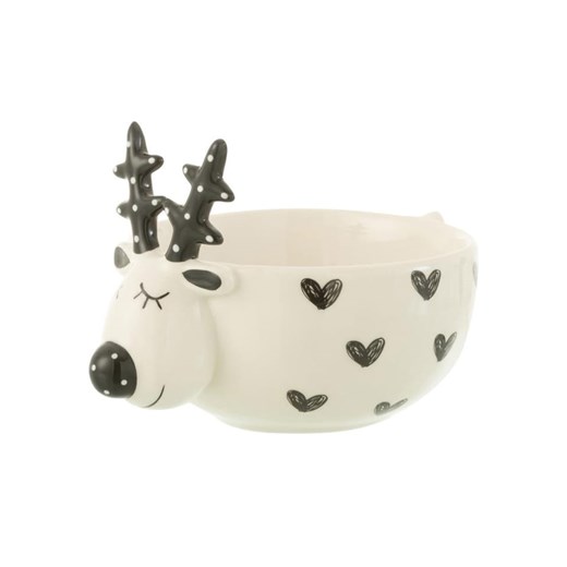 J Line Miska w kolorze kremowo-czarnym - Ø 13 cm ze sklepu Limango Polska w kategorii Naczynia - zdjęcie 187367609