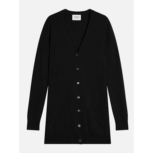 AUTHENTIC CASHMERE Kaszmirowy kardigan &quot;Cimet&quot; w kolorze czarnym ze sklepu Limango Polska w kategorii Swetry damskie - zdjęcie 187367937