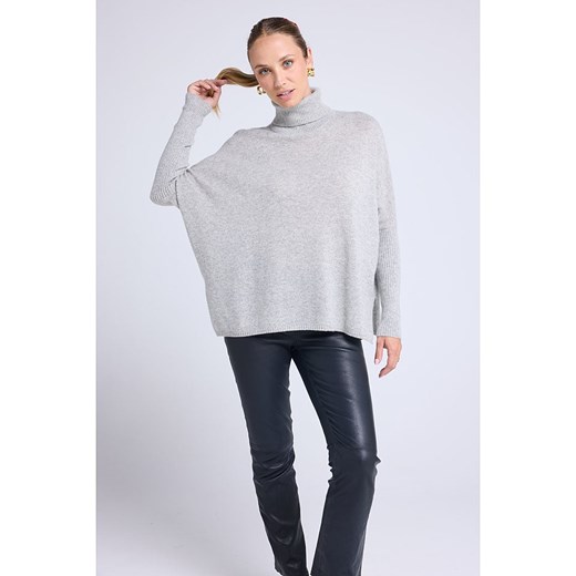 Maison Héritage Cashmere Kaszmirowy golf w kolorze szarym Maison Héritage Cashmere S/M okazyjna cena Limango Polska