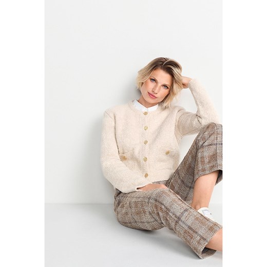 Rich &amp; Royal Kardigan w kolorze kremowym Rich & Royal L wyprzedaż Limango Polska