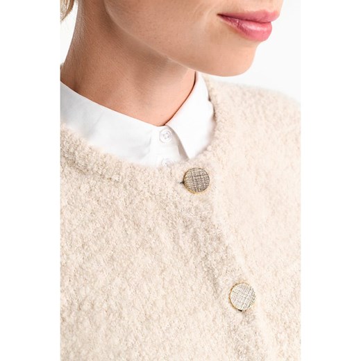 Rich &amp; Royal Kardigan w kolorze kremowym Rich & Royal L wyprzedaż Limango Polska