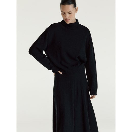 Reserved - Golf z wełną - czarny ze sklepu Reserved w kategorii Swetry damskie - zdjęcie 187368426