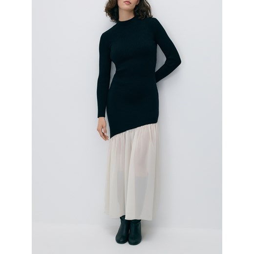 Reserved - Sukienka z ozdobnym dołem - wielobarwny ze sklepu Reserved w kategorii Sukienki - zdjęcie 187368487