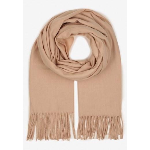 Jasnobeżowy Szalik Inglidyr ze sklepu born2be.pl w kategorii Szaliki i chusty damskie - zdjęcie 187368915
