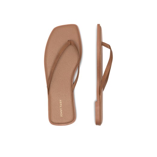 Japonki Jenny Fairy WYL0710-5 Brązowy ze sklepu eobuwie.pl w kategorii Klapki damskie - zdjęcie 187368966