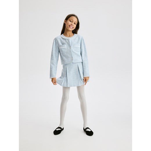 Reserved - Tweedowe spódnico-szorty - jasnoniebieski ze sklepu Reserved w kategorii Spódnice dziewczęce - zdjęcie 187369409
