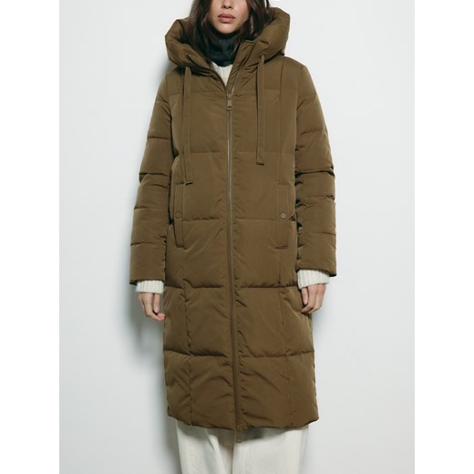 Reserved - Pikowana kurtka z puchem - ciemnozielony ze sklepu Reserved w kategorii Kurtki damskie - zdjęcie 187369586