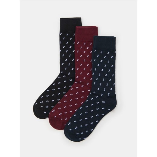 Sinsay - Prążkowane skarpetki 3 pack - czarny Sinsay 39/42 Sinsay