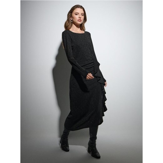 Sinsay - Elegancka sukienka midi - czarny ze sklepu Sinsay w kategorii Sukienki - zdjęcie 187370345