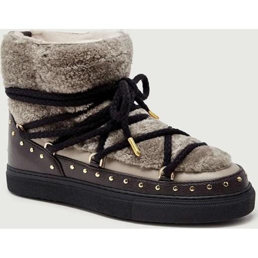 INUIKII Śniegowce CURLY ROCK | skóra | shearling ze sklepu Gomez Fashion Store w kategorii Śniegowce damskie - zdjęcie 187370359