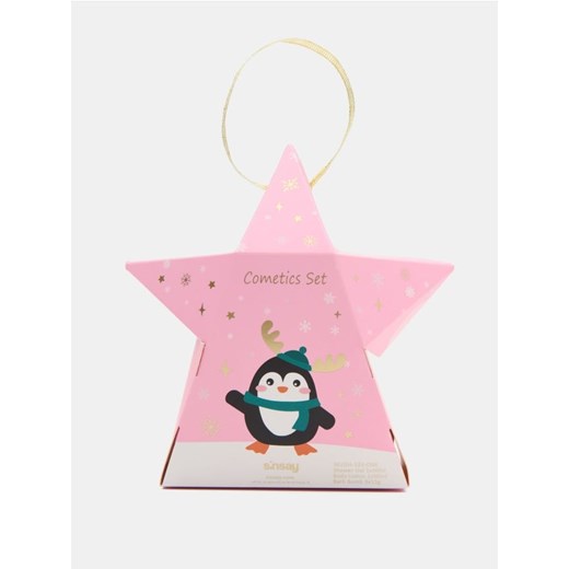 Sinsay - Zestaw do pielęgnacji ciała ze świątecznym motywem - czerwony ze sklepu Sinsay w kategorii Sole do kąpieli - zdjęcie 187371795