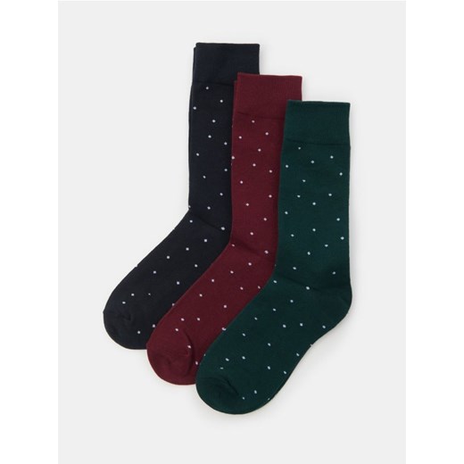 Sinsay - Prążkowane skarpetki 3 pack - wielobarwny Sinsay 43/46 Sinsay