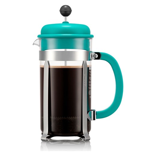 bodum Kawiarka &quot;Caffettiera&apos;&apos; w kolorze srebrno-turkusowym - 1 l ze sklepu Limango Polska w kategorii Dzbanki i zaparzacze - zdjęcie 187372338