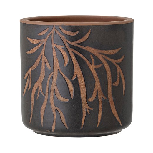 Bloomingville Doniczka &quot;Dres&quot; w kolorze czarnym - wys. 16 x Ø 16 cm ze sklepu Limango Polska w kategorii Doniczki i osłonki - zdjęcie 187372387