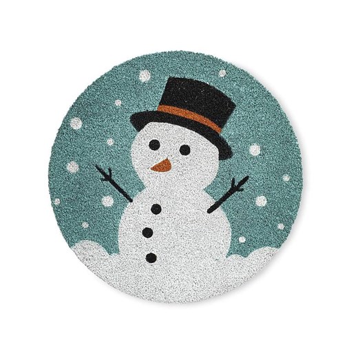 Madre Selva Wycieraczka &quot;Navidad&quot; w kolorze niebiesko-białym - Ø 65 cm ze sklepu Limango Polska w kategorii Dom - zdjęcie 187372508