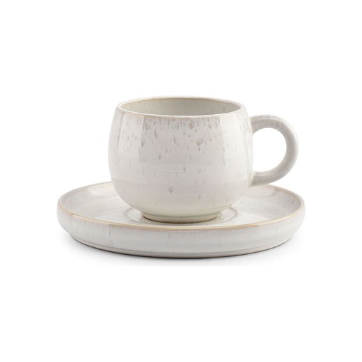 Salt and Pepper Spodki (4 szt.) &quot;Curvy&quot; w kolorze biało-beżowym - Ø 14 onesize promocja Limango Polska