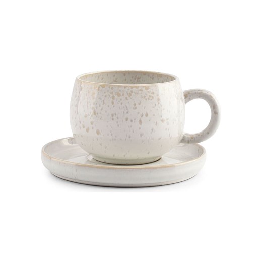 Salt and Pepper Spodki (4 szt.) &quot;Curvy&quot; w kolorze biało-beżowym - Ø 14 onesize okazyjna cena Limango Polska