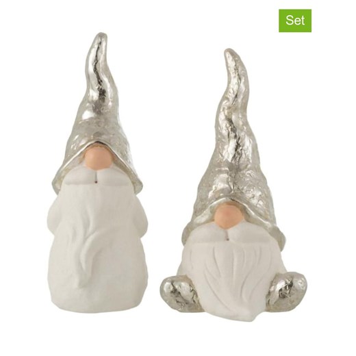 J Line Dekoracje (2 szt.) w kolorze srebrno-białym - 30 x 34,5 cm ze sklepu Limango Polska w kategorii Dekoracje - zdjęcie 187372648