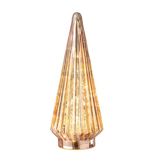 J Line Dekoracja LED &quot;Christmas tree&quot; w kolorze jasnoróżowym - wys. 33 x Ø 11,5 cm ze sklepu Limango Polska w kategorii Dekoracje - zdjęcie 187372649