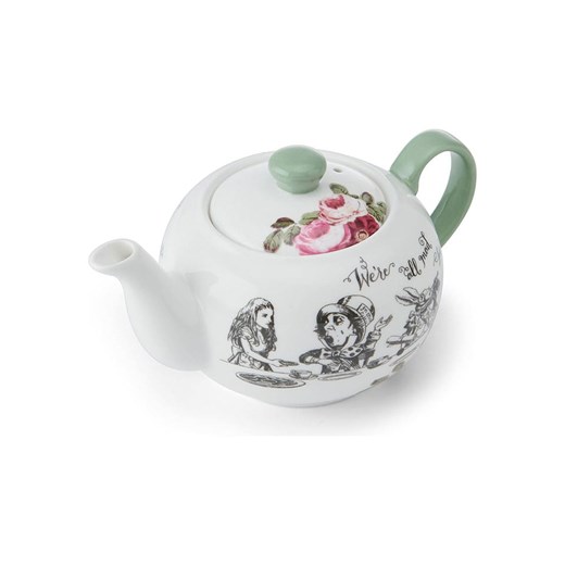 Mikasa Dzbanek &quot;Alice in Wonderland&quot; w kolorze biało-zielonym do herbaty - 400 ml ze sklepu Limango Polska w kategorii Dzbanki i zaparzacze - zdjęcie 187373109