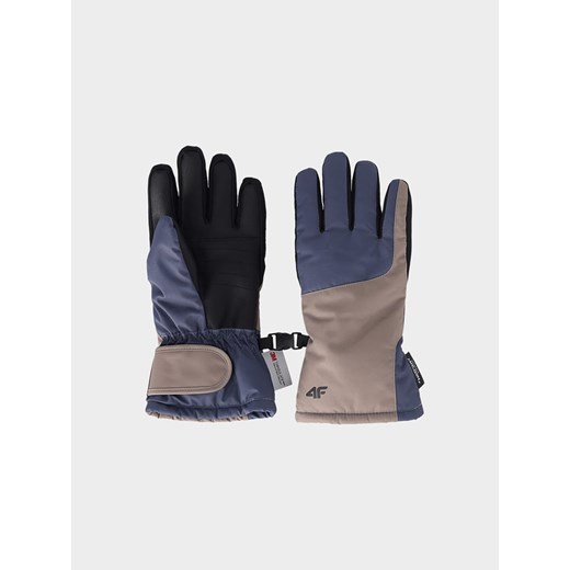 4F Rękawiczki funkcyjne w kolorze niebiesko-beżowym ze sklepu Limango Polska w kategorii Rękawiczki dziecięce - zdjęcie 187373157