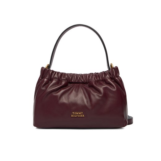 Torebka Tommy Hilfiger Soft Leather Mini Crossover AW0AW18306 Bordowy ze sklepu eobuwie.pl w kategorii Torebki damskie - zdjęcie 187373439