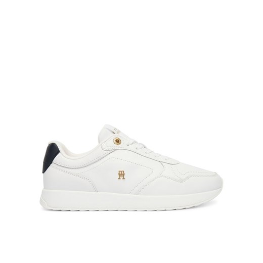 Sneakersy Tommy Hilfiger Corporate Mix Mat Runner FW0FW09318 Biały ze sklepu eobuwie.pl w kategorii Buty sportowe damskie - zdjęcie 187373457