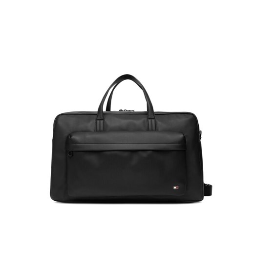 Torba Tommy Hilfiger Th Flag Duffle AM0AM14007 Czarny ze sklepu eobuwie.pl w kategorii Torby męskie - zdjęcie 187373467