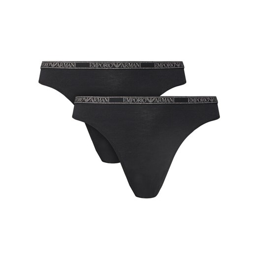 Emporio Armani Underwear Komplet fig EW000406 AF10889 MC005 Czarny ze sklepu MODIVO w kategorii Majtki damskie - zdjęcie 187373869