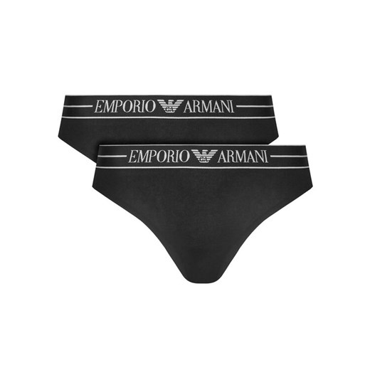 Emporio Armani Underwear Komplet fig brazylijskich EW000406 AF10881 MC005 Czarny ze sklepu MODIVO w kategorii Majtki damskie - zdjęcie 187373935