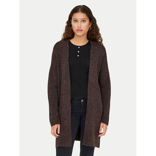 ONLY Kardigan Talio 15358604 Brązowy Regular Fit ze sklepu MODIVO w kategorii Swetry damskie - zdjęcie 187373939