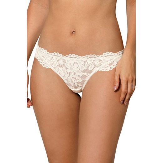Stringi Róża Newia ecru ze sklepu kontri.pl w kategorii Majtki damskie - zdjęcie 187374637