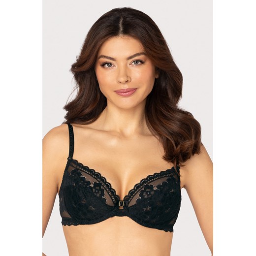 Biustonosz miękki Róża Gizela czarny ze sklepu kontri.pl w kategorii Biustonosze - zdjęcie 187374799