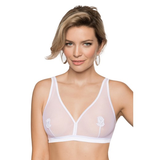 Biustonosz braletka Róża Lisbet biały ze sklepu kontri.pl w kategorii Biustonosze - zdjęcie 187374807