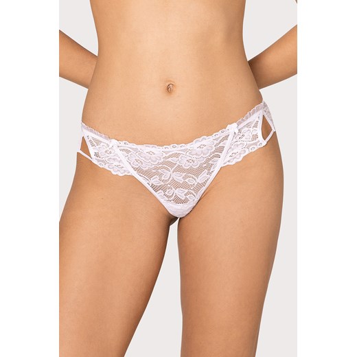 Stringi Róża Carmen biały ze sklepu kontri.pl w kategorii Majtki damskie - zdjęcie 187374969
