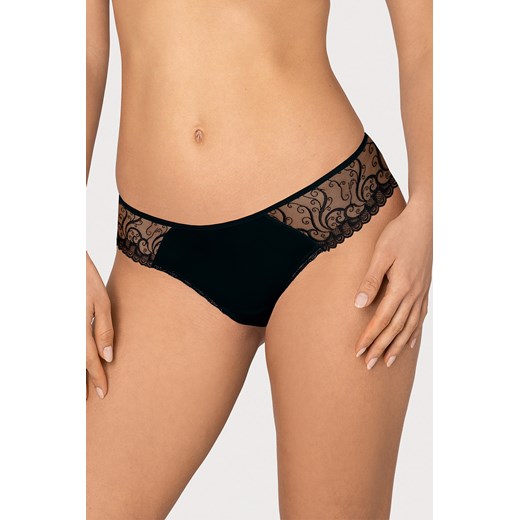 Stringi Róża Anuk czarny ze sklepu kontri.pl w kategorii Majtki damskie - zdjęcie 187375005