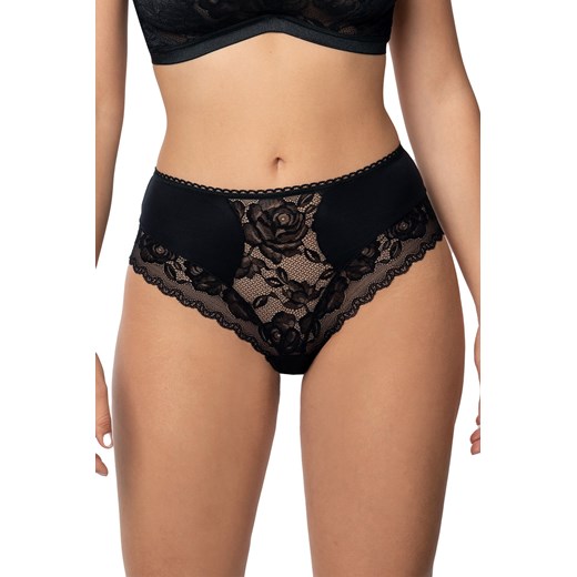 Figi Róża Lafonia czarny ze sklepu kontri.pl w kategorii Majtki damskie - zdjęcie 187375038