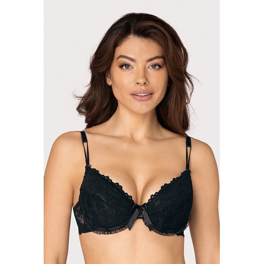 Biustonosz push-up Róża Carmen czarny ze sklepu kontri.pl w kategorii Biustonosze - zdjęcie 187375136