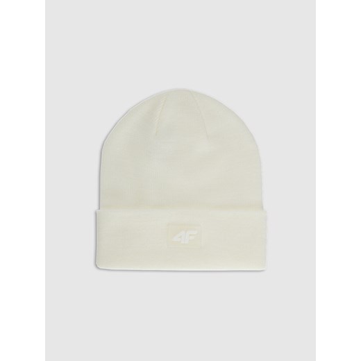 Dziecięca czapka zimowa 4F 4FJRAW25ACAPU0743 - biała ze sklepu Sportstylestory.com w kategorii Czapki dziecięce - zdjęcie 187376339