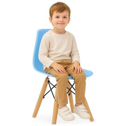Błękitne Krzesło Do Pokoju 2 Rozmiary C6-A33 ze sklepu Edinos.pl w kategorii Fotele dziecięce - zdjęcie 187376558