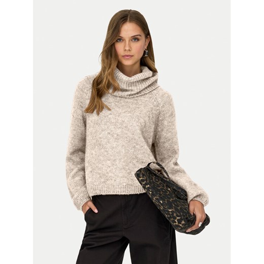 ONLY Golf Gila 15358571 Biały Regular Fit ze sklepu MODIVO w kategorii Swetry damskie - zdjęcie 187376645