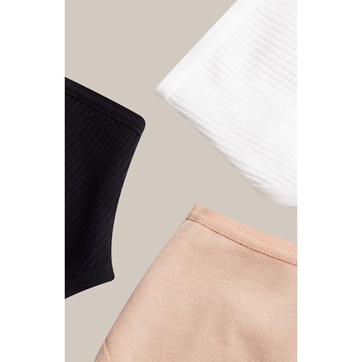 Esotiq 3-pack figi damskie Sol-Sol 42270-K002, Kolor czarno-biało-beżowy, Rozmiar L, Esotiq ze sklepu Primodo w kategorii Majtki damskie - zdjęcie 187376817