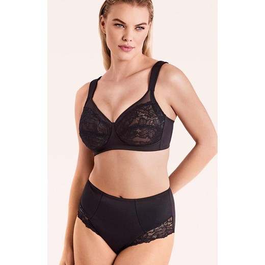 Figi damskie modelujące z wysokim stanem czarne Perla Pizzo, Kolor czarny, Rozmiar M, INFIORE ze sklepu Primodo w kategorii Majtki damskie - zdjęcie 187376828